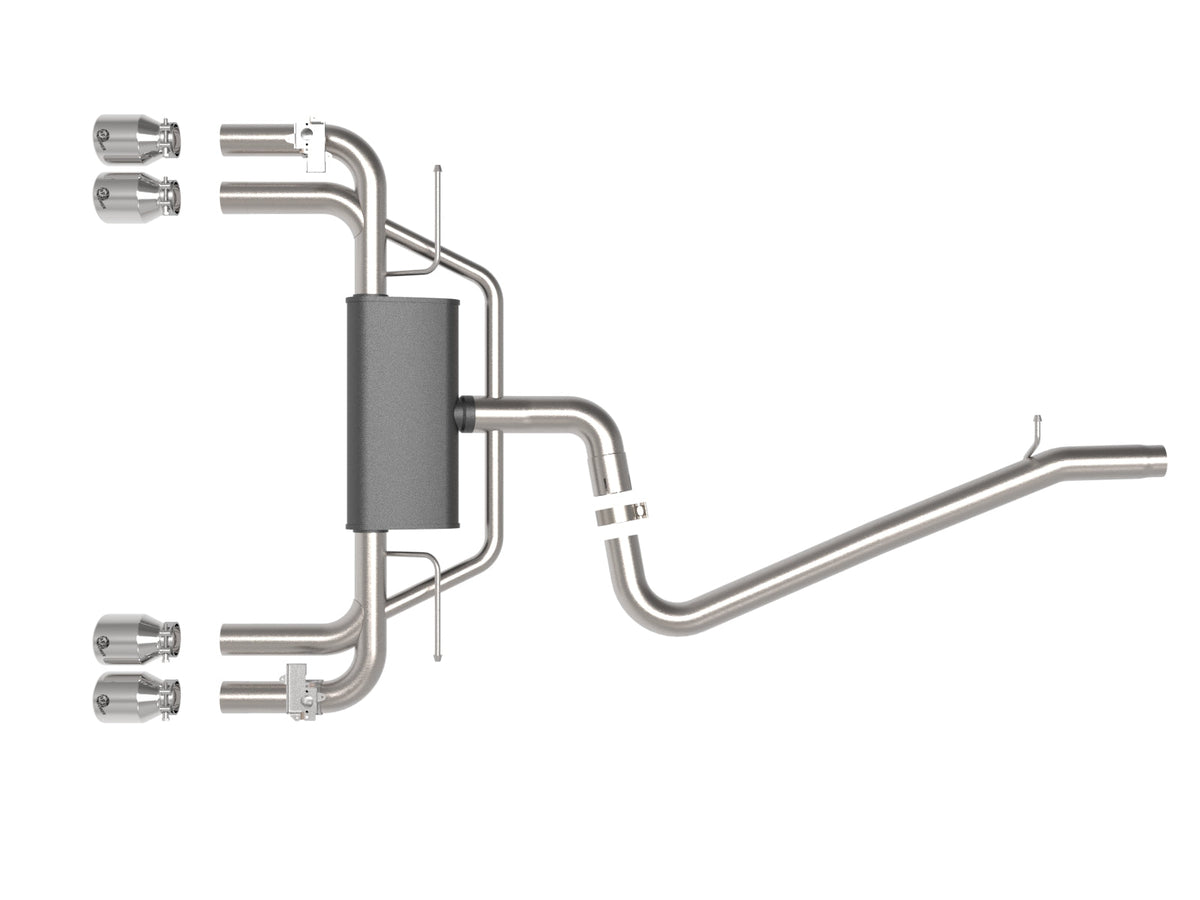 aFe MACH Force XP 3in-2.5in 304SS Exhaust Cat-Back 15-20 Audi S3 L4-2.0L (t) - Black Tips