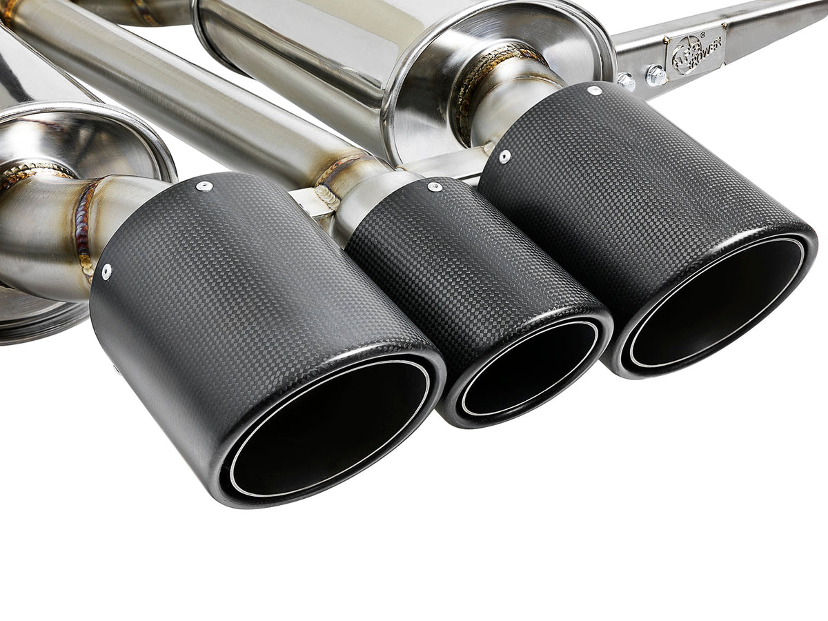 aFe Takeda 3in 304 SS Cat-Back Exhaust w/ Blue Flame Tips 2017+ Honda Civic Type R I4 2.0L (t)