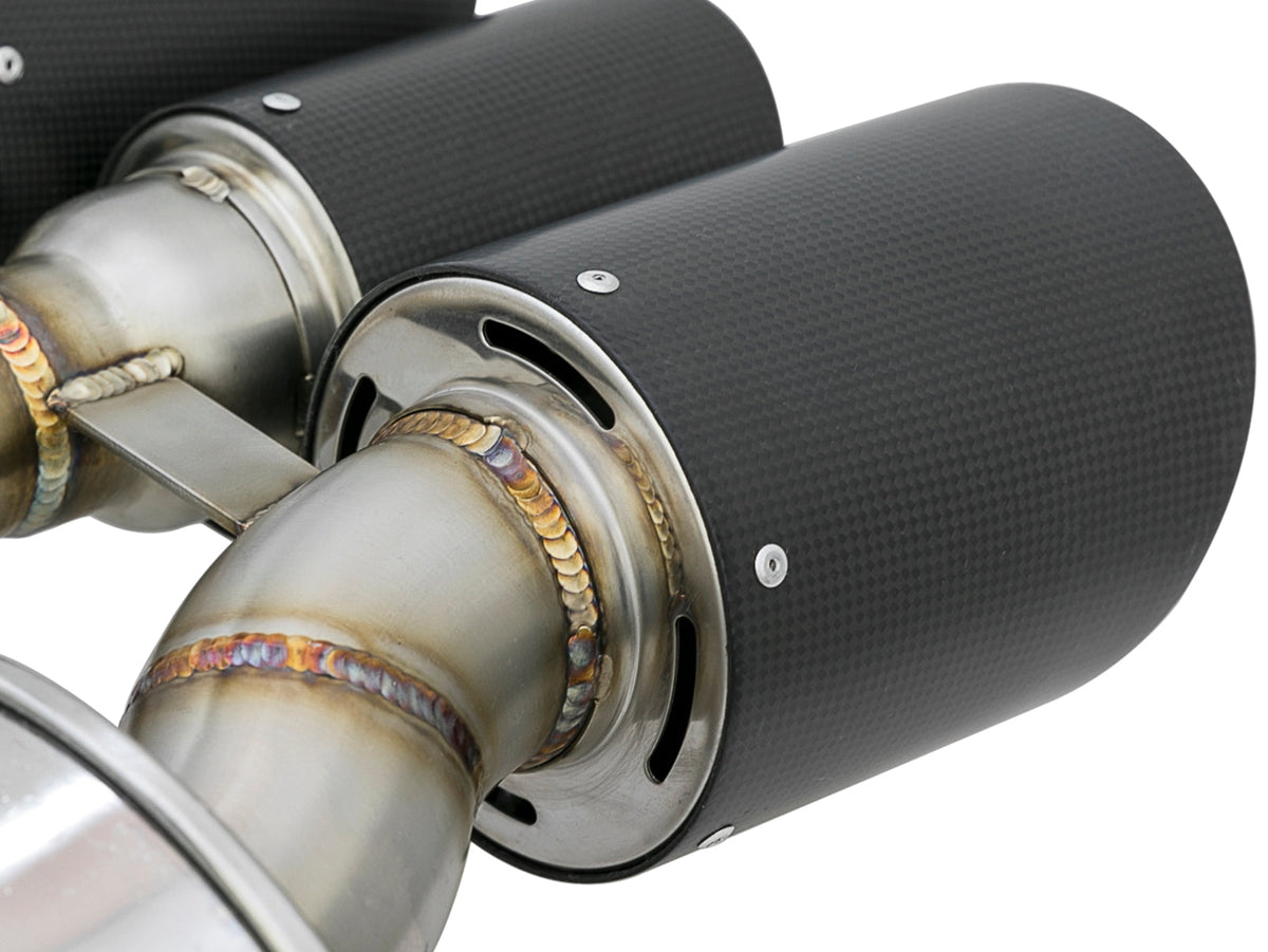 aFe Takeda 3in 304 SS Cat-Back Exhaust w/ Blue Flame Tips 2017+ Honda Civic Type R I4 2.0L (t)