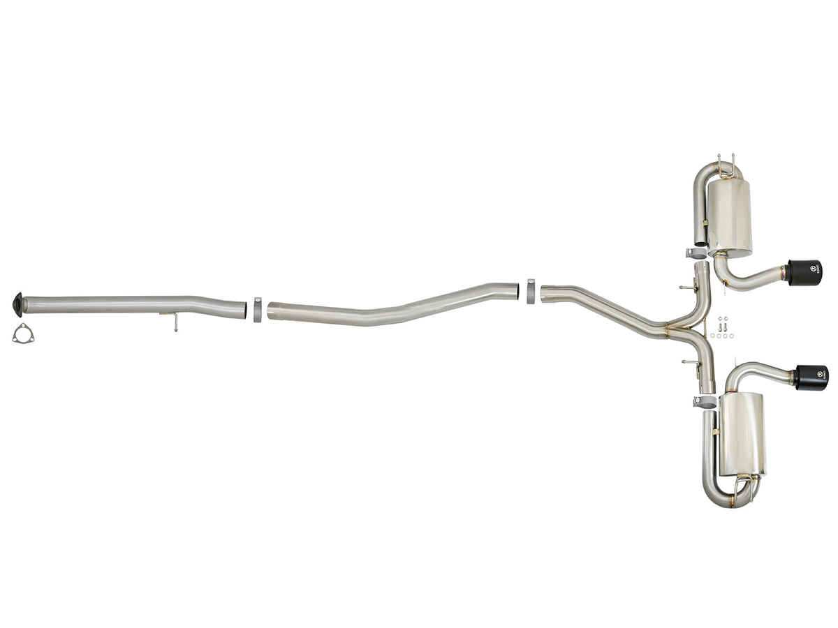 aFe Takeda 3in 304 SS Cat-Back Exhaust System w/ Polished Tips 2017 Honda Civic Si I4 1.5L (t)