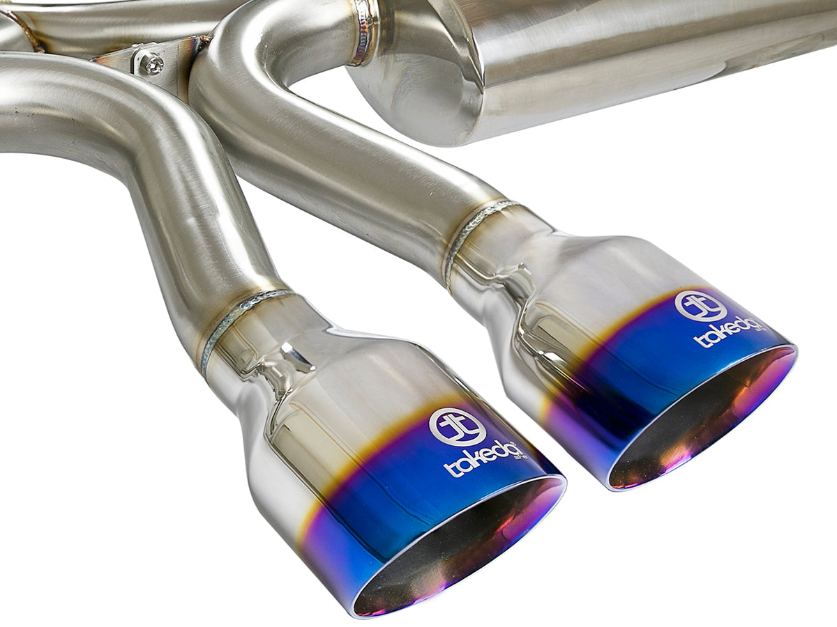 aFe Takeda 3in 304 SS Cat-Back Exhaust w/ Dual Center Black Tips 17+ Honda Civic Si (2dr) I4 1.5L