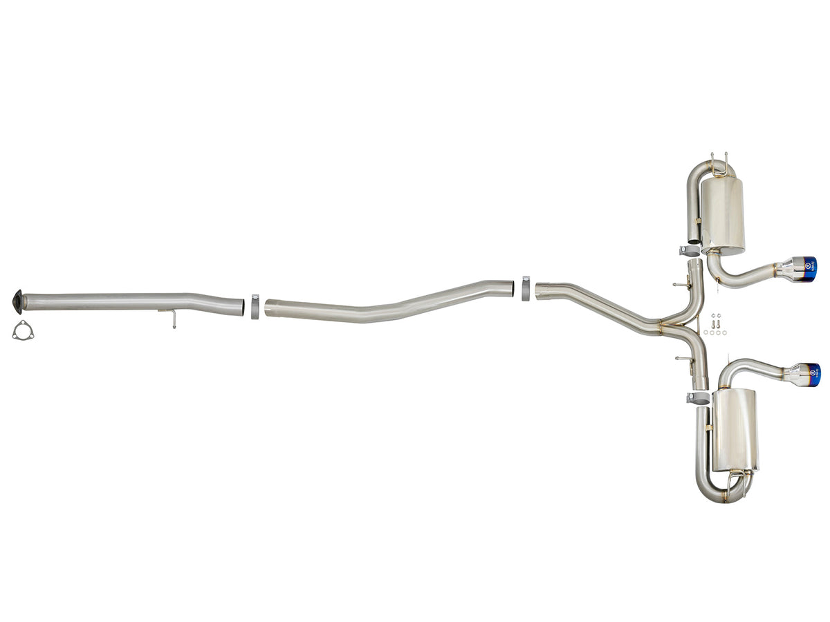 aFe Takeda 3in 304 SS Cat-Back Exhaust System w/ Polished Tips 2017 Honda Civic Si I4 1.5L (t)