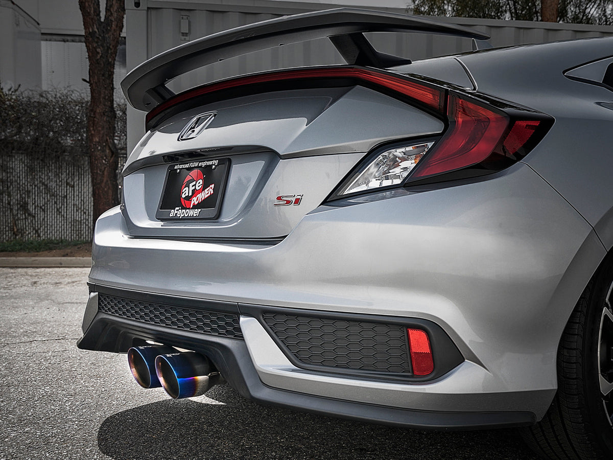 aFe Takeda 3in 304 SS Cat-Back Exhaust System w/ Polished Tips 2017 Honda Civic Si I4 1.5L (t)