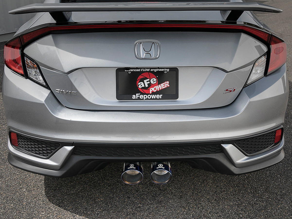 aFe Takeda 3in 304 SS Cat-Back Exhaust System w/ Polished Tips 2017 Honda Civic Si I4 1.5L (t)