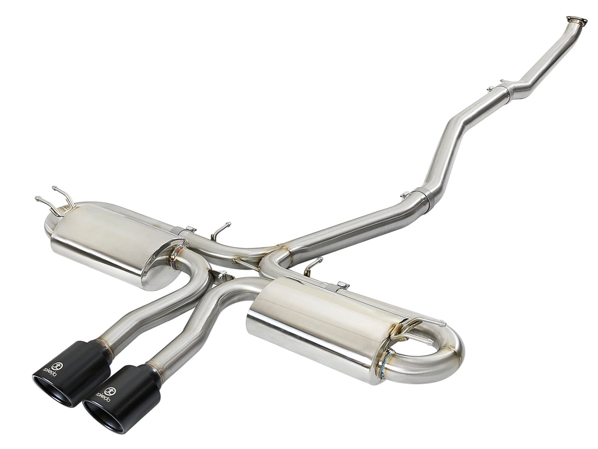 aFe Takeda 3in 304 SS Cat-Back Exhaust System w/ Blue Tips 2017+ Honda Civic Si 4Dr I4 1.5L (t)
