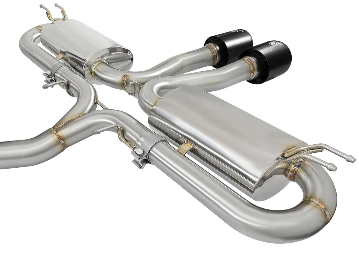 aFe Takeda 3in 304 SS Cat-Back Exhaust System w/ Blue Tips 2017+ Honda Civic Si 4Dr I4 1.5L (t)