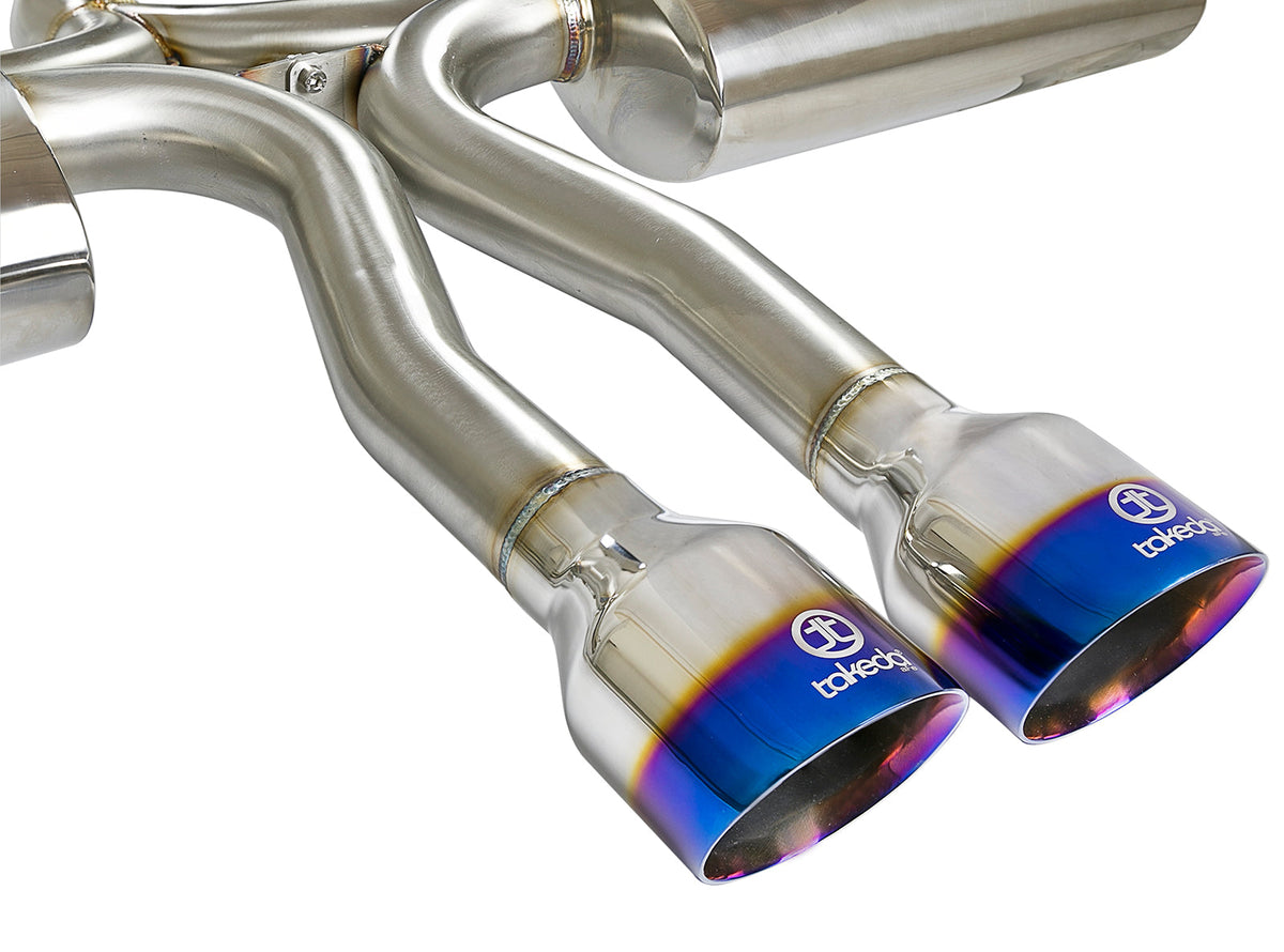 aFe Takeda 3in 304 SS Cat-Back Exhaust System w/ Black Tips 2017+ Honda Civic Si (4dr) I4 1.5L (t)