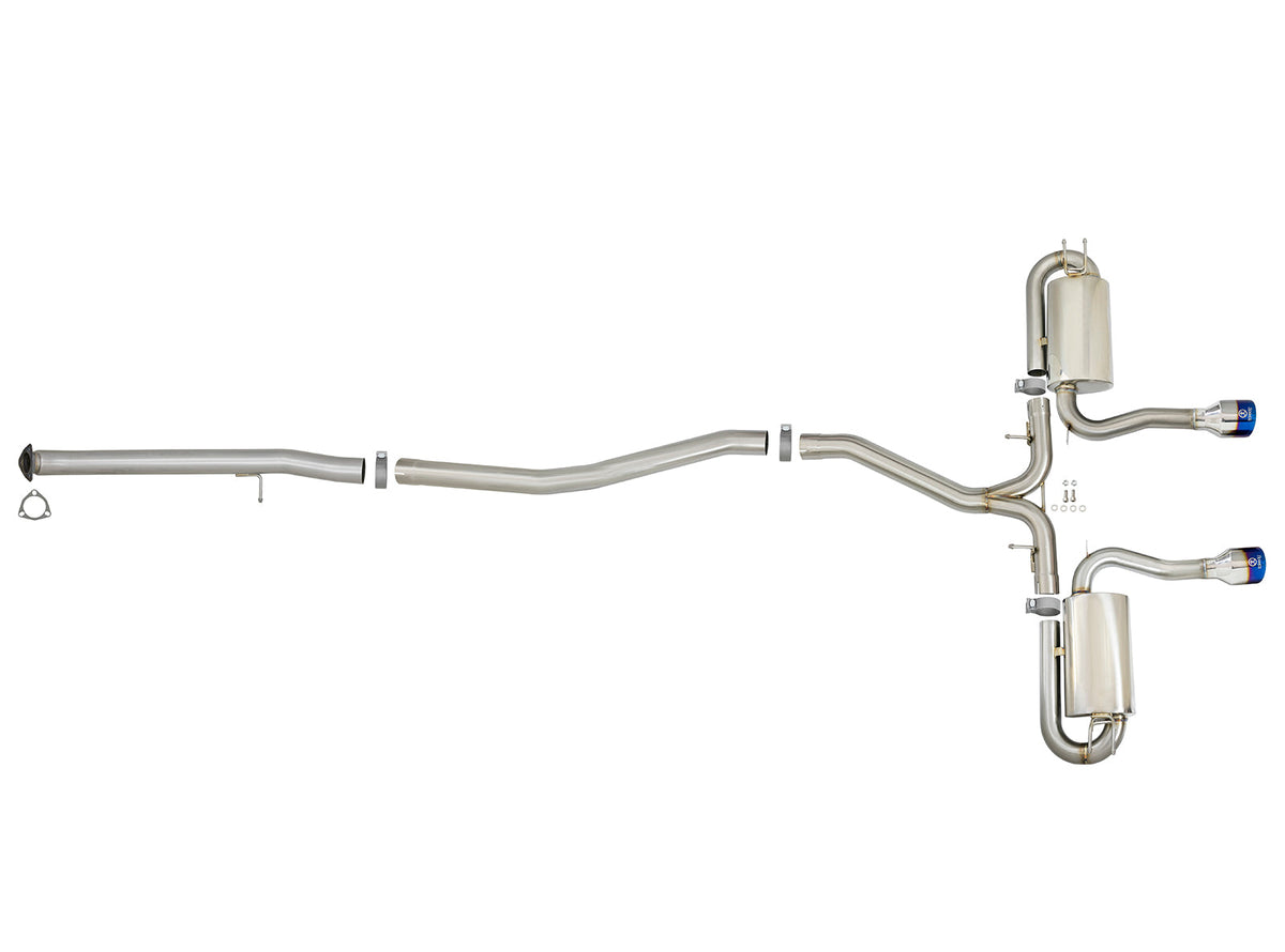 aFe Takeda 3in 304 SS Cat-Back Exhaust System w/ Black Tips 2017+ Honda Civic Si (4dr) I4 1.5L (t)