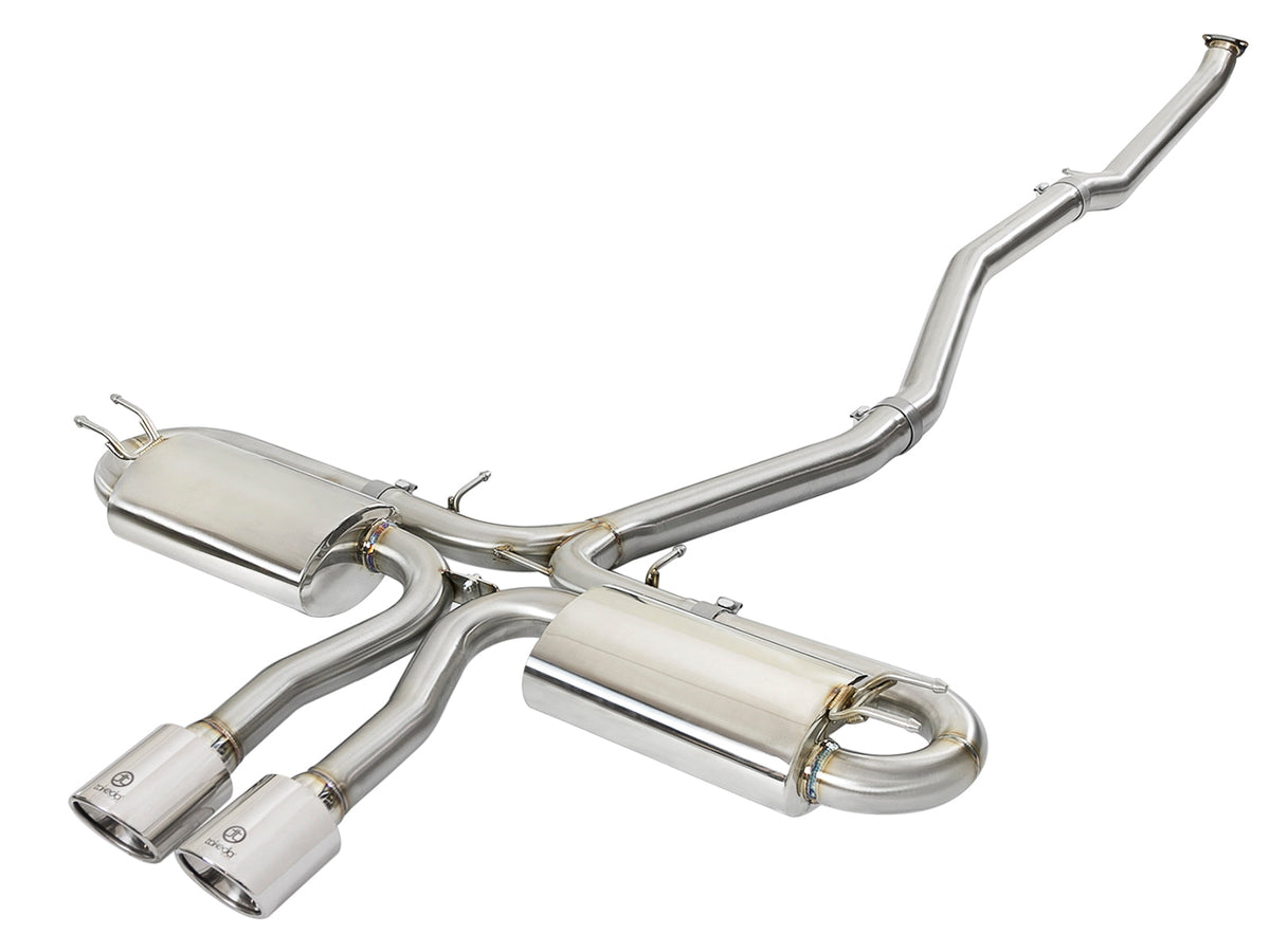 aFe Takeda 3in 304 SS Cat-Back Exhaust System w/ Blue Tips 2017+ Honda Civic Si 4Dr I4 1.5L (t)