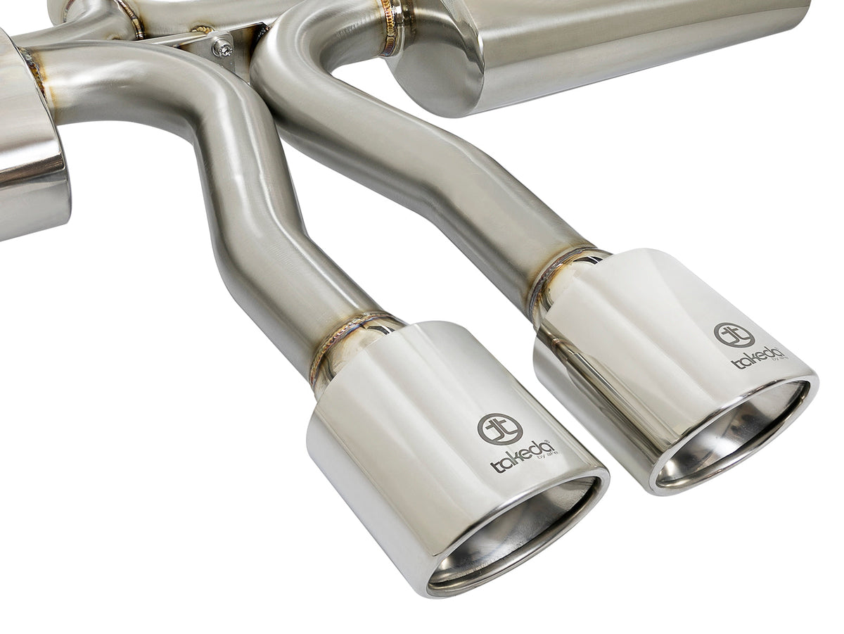 aFe Takeda 3in 304 SS Cat-Back Exhaust System w/ Black Tips 2017+ Honda Civic Si (4dr) I4 1.5L (t)