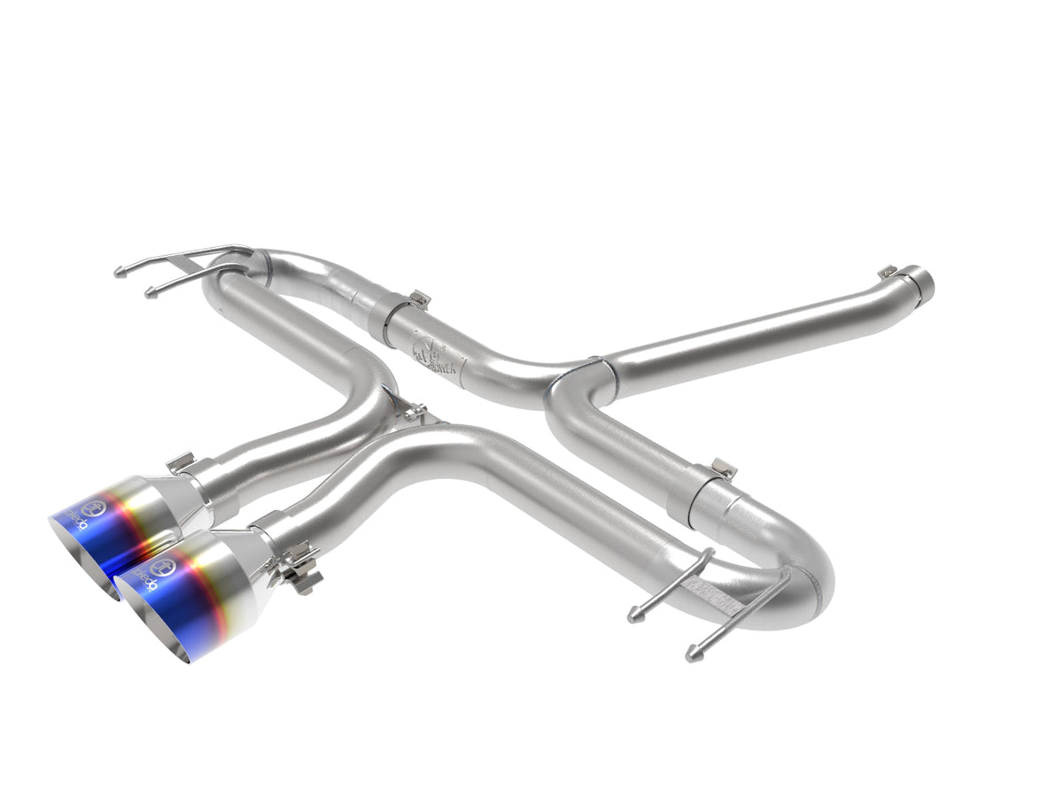 aFe Takeda 2-1/2in 304 SS Axle-Back Exhaust w/Polished Tips 17-20 Honda Civic Sport L4-1.5L (t)