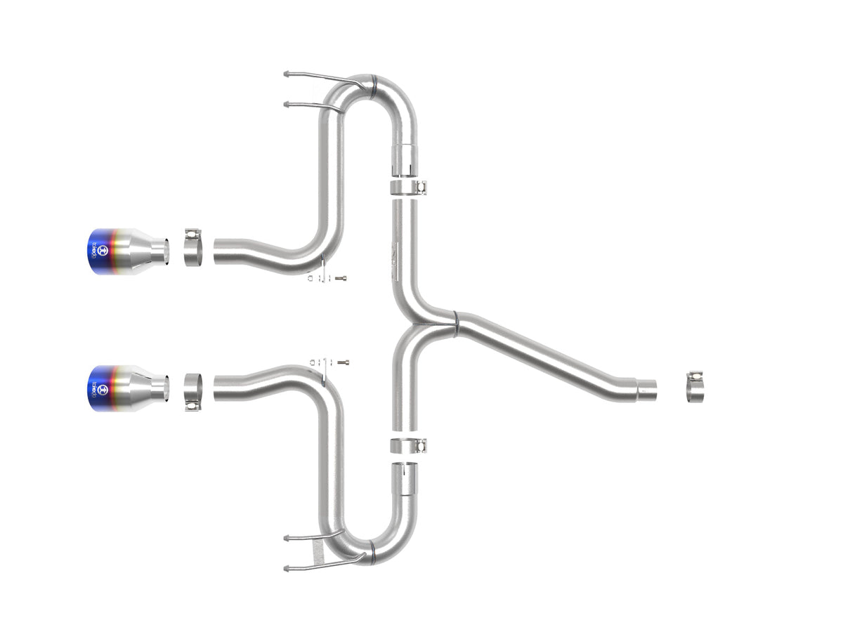 aFe Takeda 2-1/2in 304 SS Axle-Back Exhaust w/Black Tips 17-20 Honda Civic Sport L4-1.5L (t)