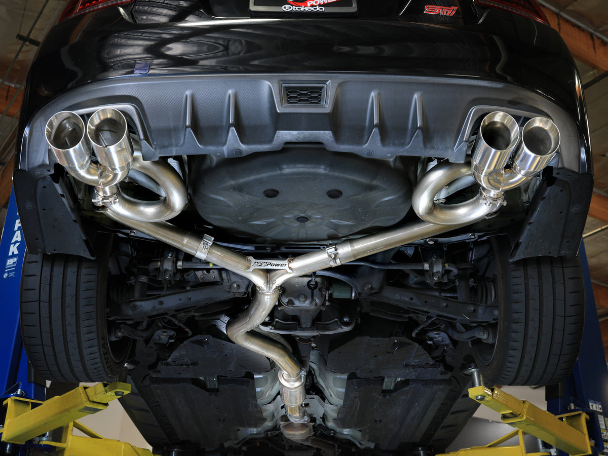 aFe Subaru WRX/STi 15-21 H4-2.0/2.5L Takeda 3in to 2-1/2in Stnlss Cat-Back Exhaust w/ Polished Tip