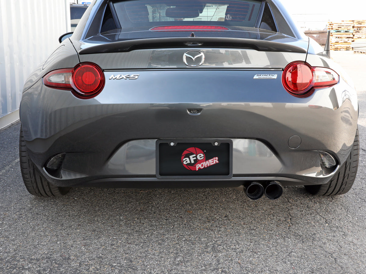 aFe Takeda 2-1/2in SS-304 Cat-Back Exhausts w/ Polished Tip 16-19 Mazda MX-5 Miata ND 2.0T