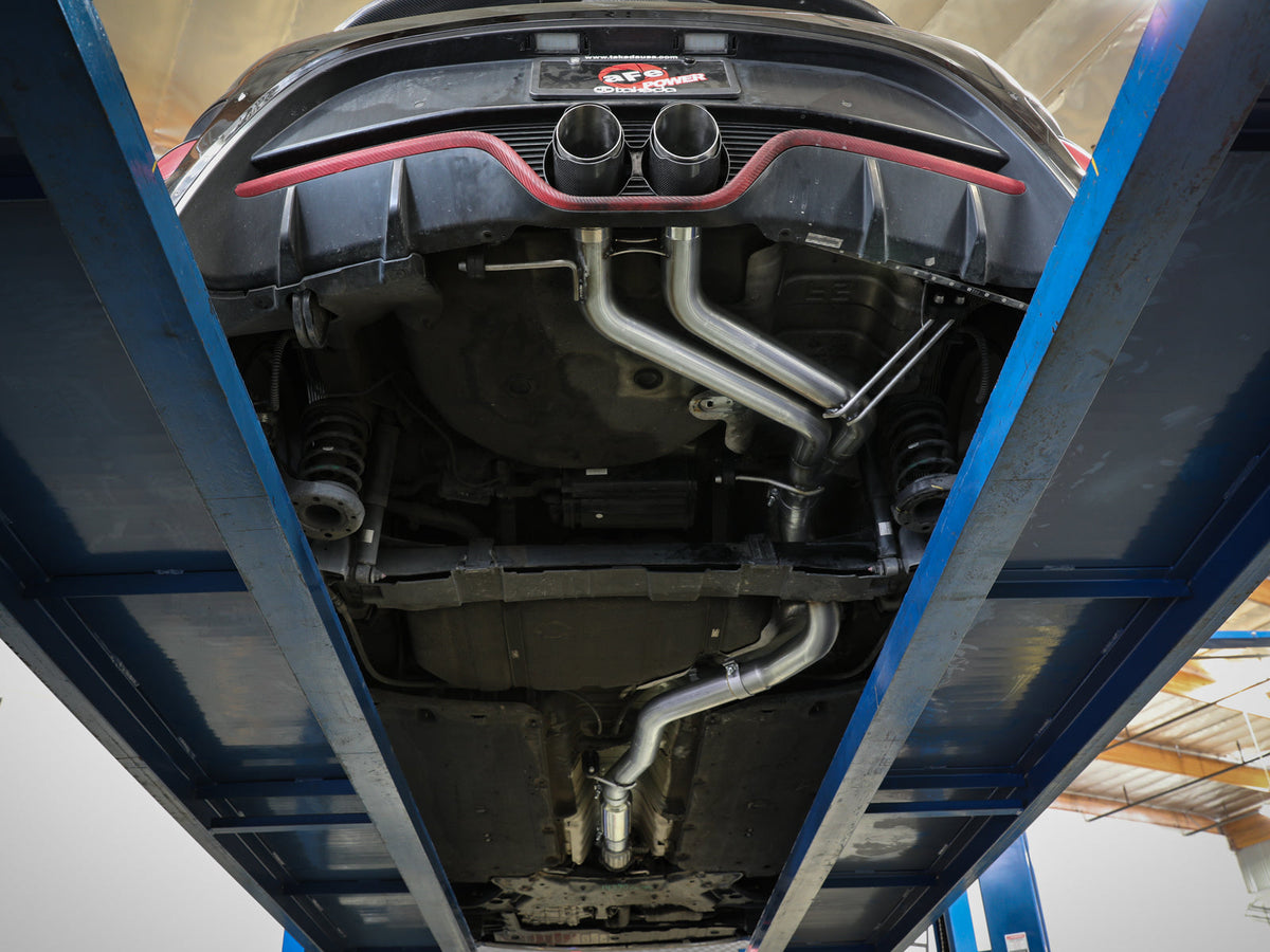 aFe Takeda 2-1/2in to 3in SS-304 Cat-Back Exhaust w/ Blue Flame Tips 13-17 Hyundai Veloster L4-1.6L