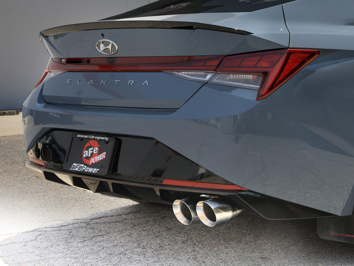 aFe Takeda Axle-Back Exhaust System Hyundai Elantra N Line 21-25 L4-1.6L- Polished Tip