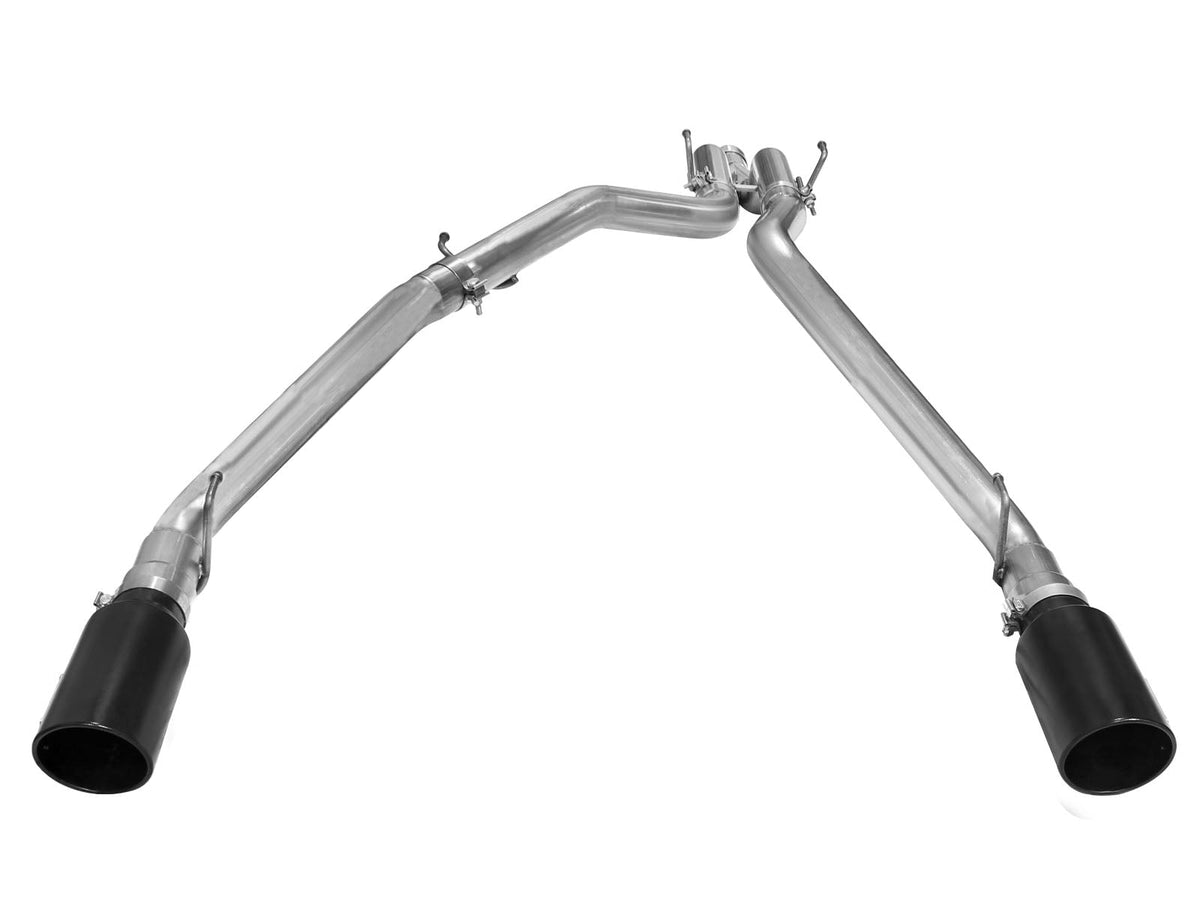 aFe MACH Force XP DPF-Back Exhaust 3in SS w/ 5in Black Tips 2014 Dodge Ram 1500 V6 3.0L EcoDiesel