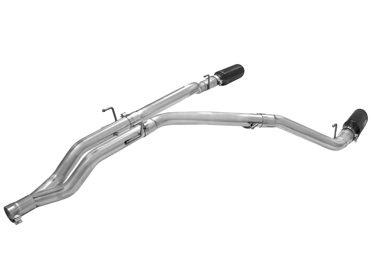 aFe MACH Force XP DPF-Back Exhaust 3in SS w/ 5in Black Tips 2014 Dodge Ram 1500 V6 3.0L EcoDiesel