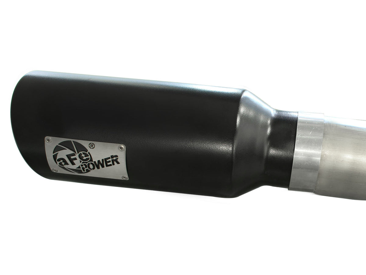 aFe MACH Force XP DPF-Back Exhaust 3in SS w/ 5in Black Tips 2014 Dodge Ram 1500 V6 3.0L EcoDiesel