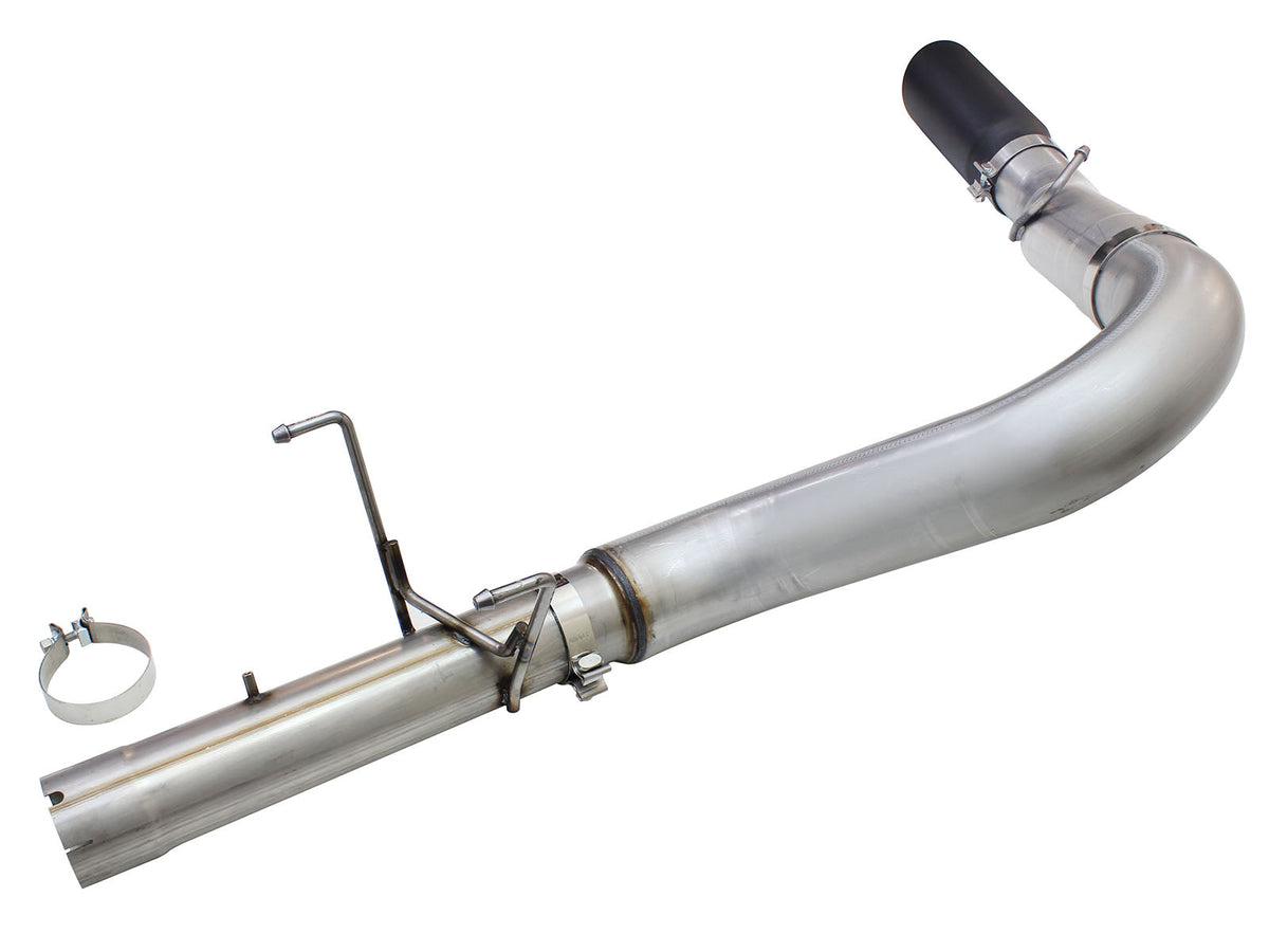 aFe MACH Force XP Exhaust Large Bore 5in DPF-Back SS 13-15 Dodge Trucks L6-6.7L (td) *Black Tip