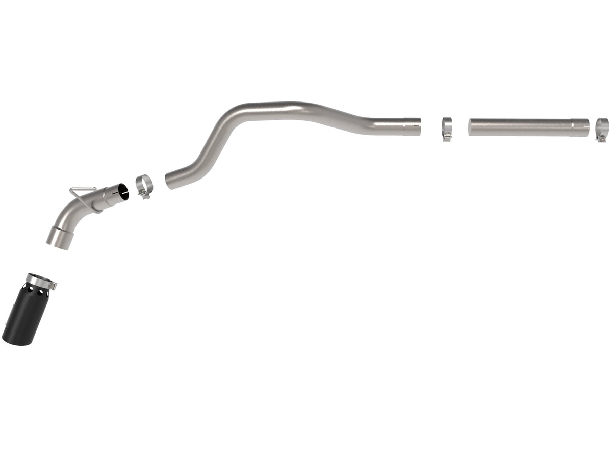 aFe LARGE BORE HD 3in 409-SS DPF-Back Exhaust w/Black Tip 14-18 RAM 1500 EcoDiesel V6-3.0L (td)