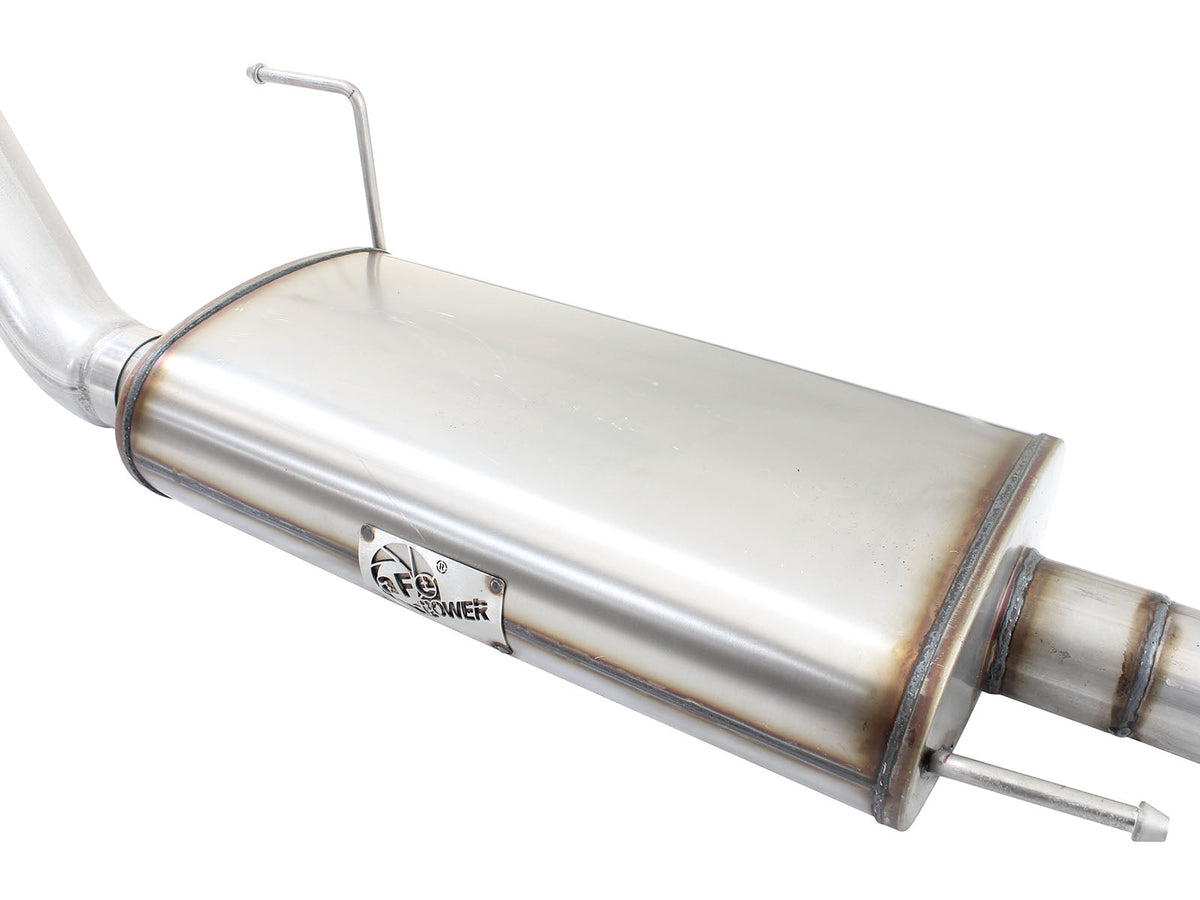 aFe MACH Force XP SS Exhaust 3in to 3.5in Cat-Back w/ Black Tip 15 Ford F-150 EcoBoost V6 2.7/3.5Ltt