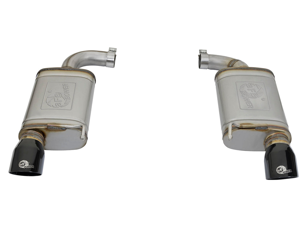 aFe MACH Force XP 2.5in 409 Stainless Axle Back Exhaust w/ Black Tips 15-17 Ford Mustang I4-2.3L (t)