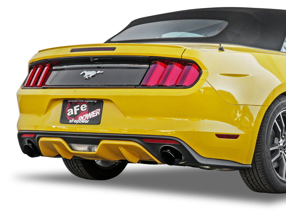 aFe MACH Force XP 2.5in 409 Stainless Axle Back Exhaust w/ Black Tips 15-17 Ford Mustang I4-2.3L (t)