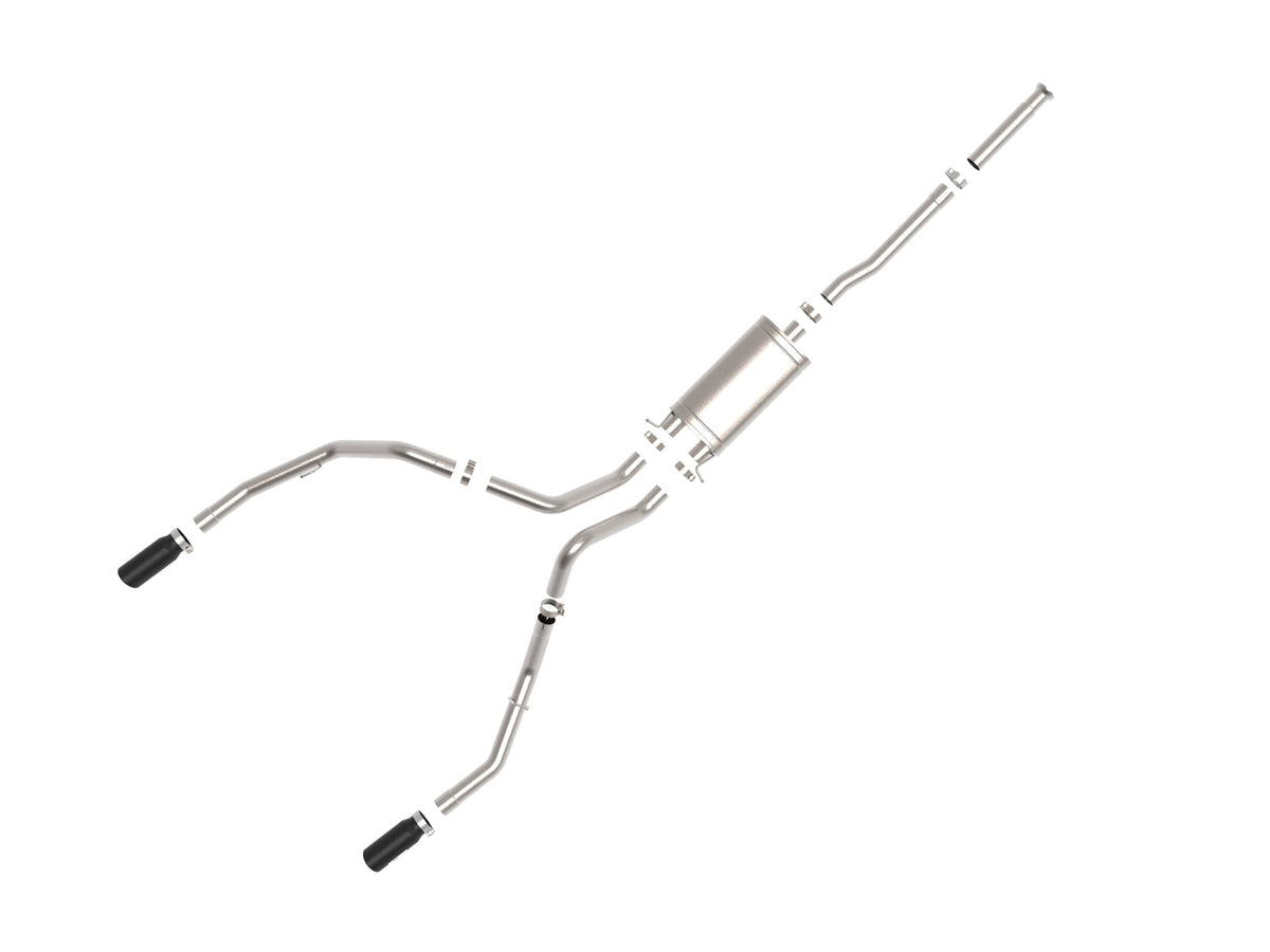 aFe Apollo GT Series Cat-Back Exhaust GM Trucks 09-18 V6-4.3L/V8-4.8/5.3L-Dual Rear Exit Black Tips