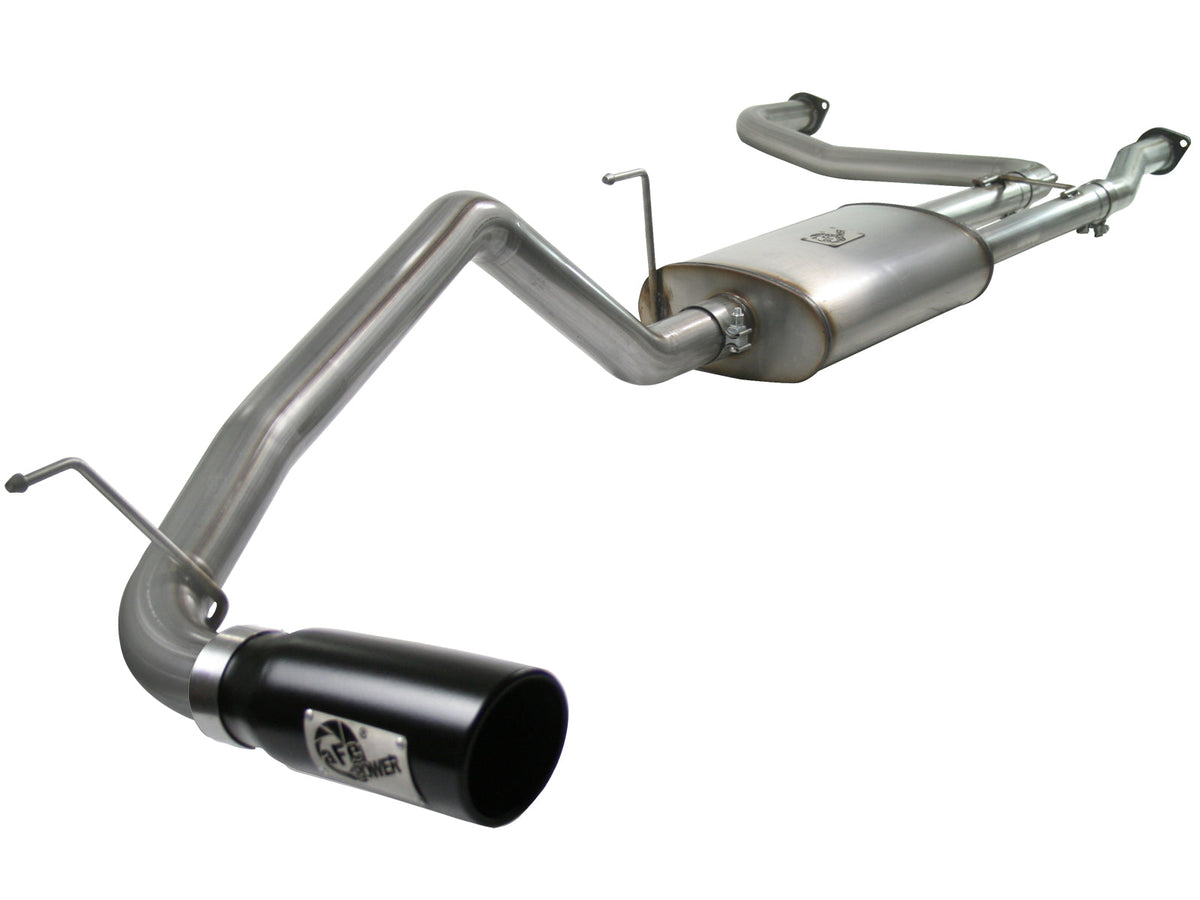 aFe MACH Force XP Exhaust Cat-Back 2.5/3in SS-409 w/ Polished Tip 04-12 Nissan Titan V8 5.6L