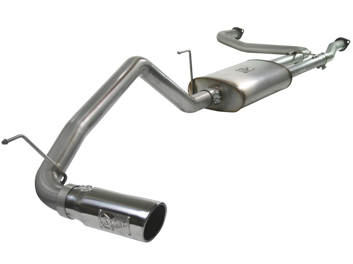 aFe MACH Force XP Exhaust Cat-Back 2.5/3in SS-409 w/ Black Tip 04-12 Nissan Titan V8 5.6L