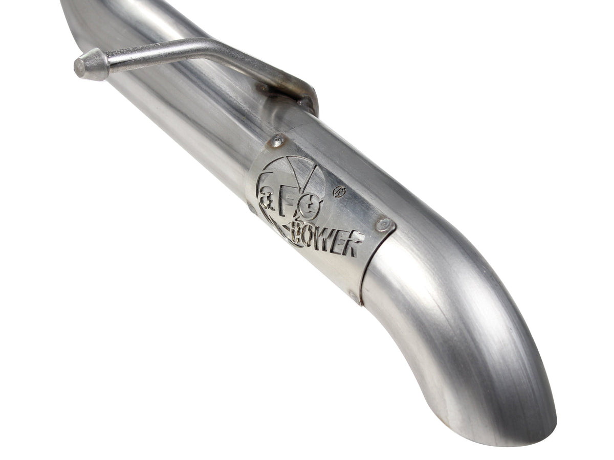 aFe MACH Force XP Exhaust Cat-Back 3in SS-409 Hi-Tuck inRBin 12-14 Jeep Wrangler Unlimited V6 4Dr
