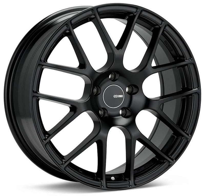 Enkei Raijin 18x8.5 45mm Offset 5x100 Bolt Pattern 72.6 Bore Diameter Black Wheel