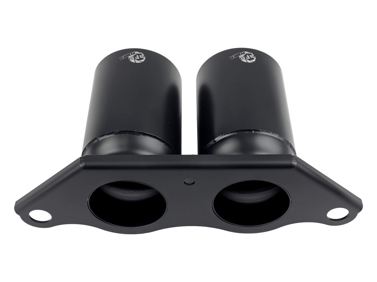 aFe Power Mach Force Xp 4in 304 SS Bolt-On Exhaust Tips Satin Black 14-19 Porsche 911 GT3 3.8L/4.0L