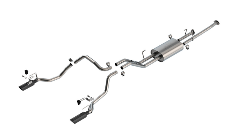 Borla 07-21 Toyota Tundra w/ Long Bed Cat-Back Touring SS Catback Exhaust w/ Black Chrome Tips
