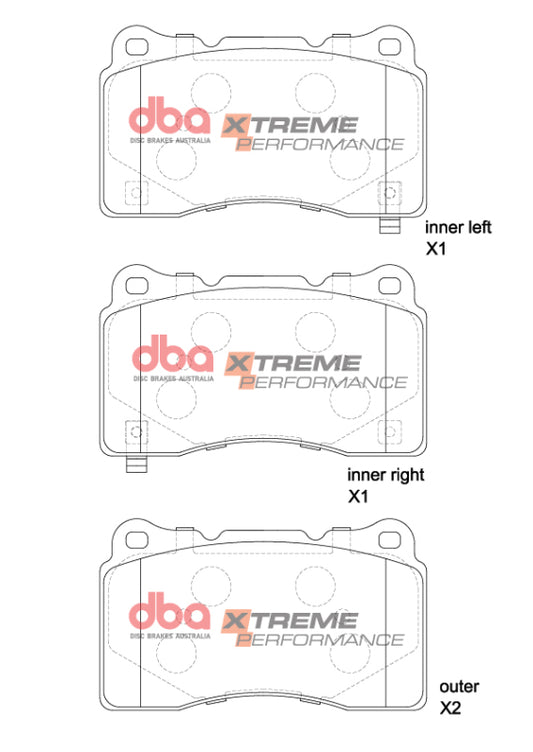 DBA 2022+ Honda Civic Type-R (FL5) XP Performance Front Brake Pads