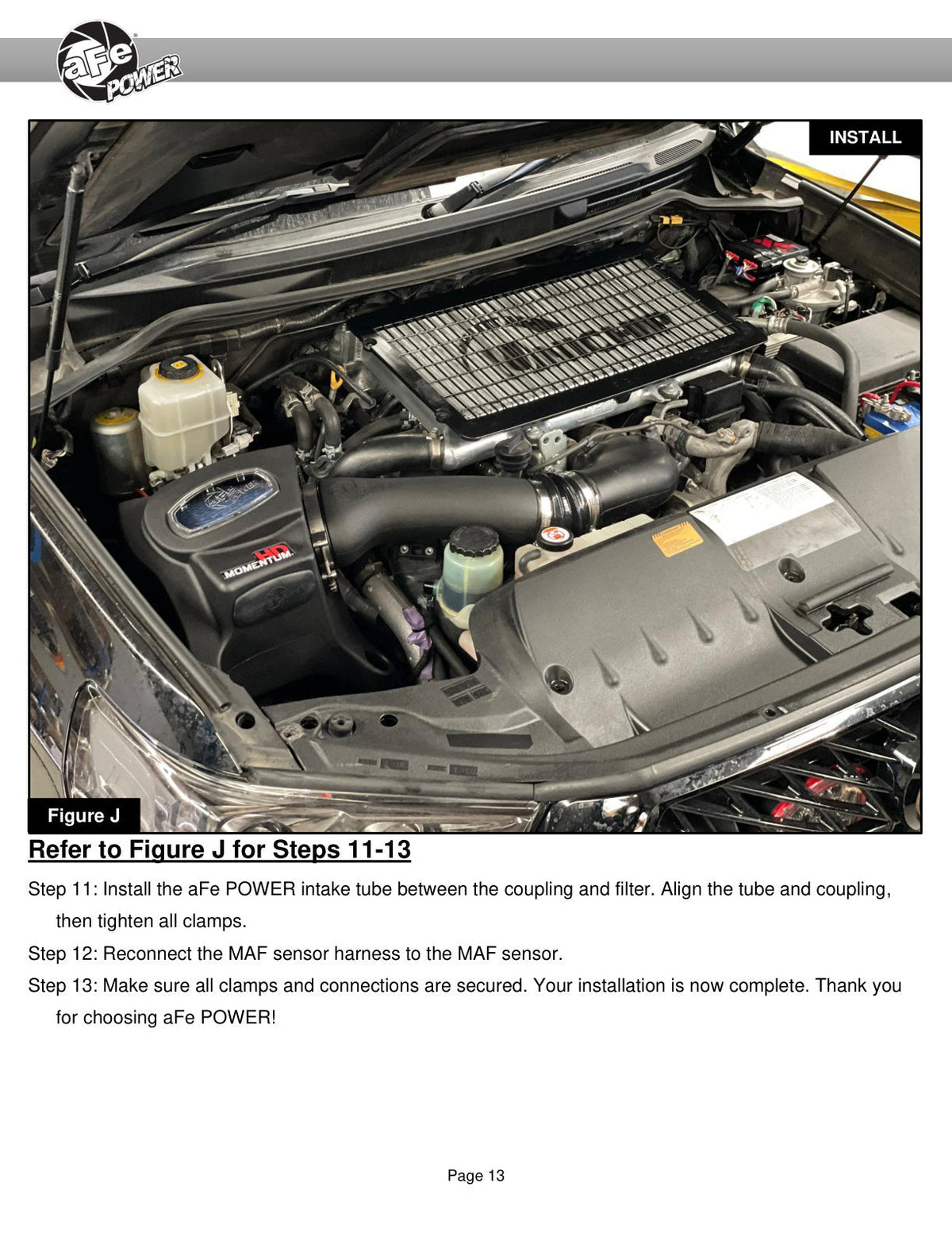 aFe Momentum Sealed Intake Toyota Land Cruiser (J200) 08-21 V8-4.5L (td)