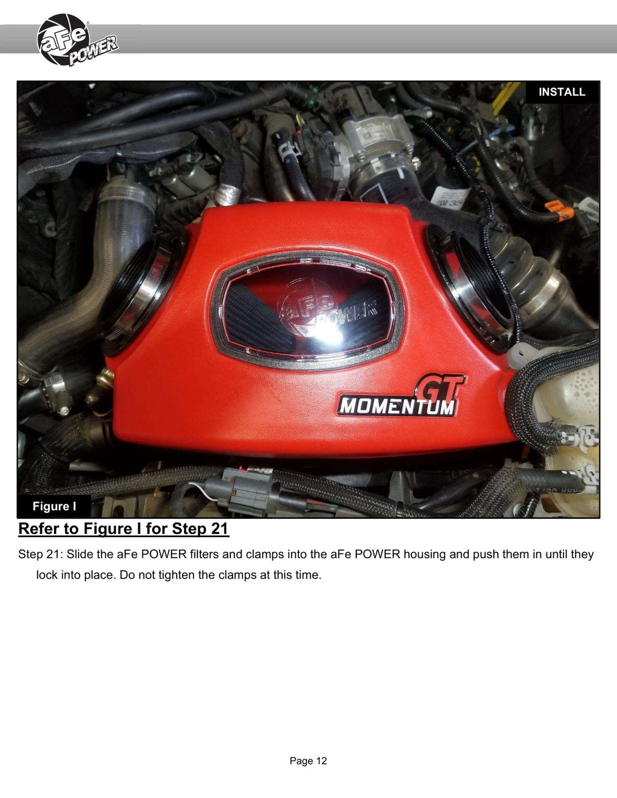 aFe Momentum GT Red Pro Dry S Cold Air Intake System 20-23 Ford Explorer ST V6-3.0L TT