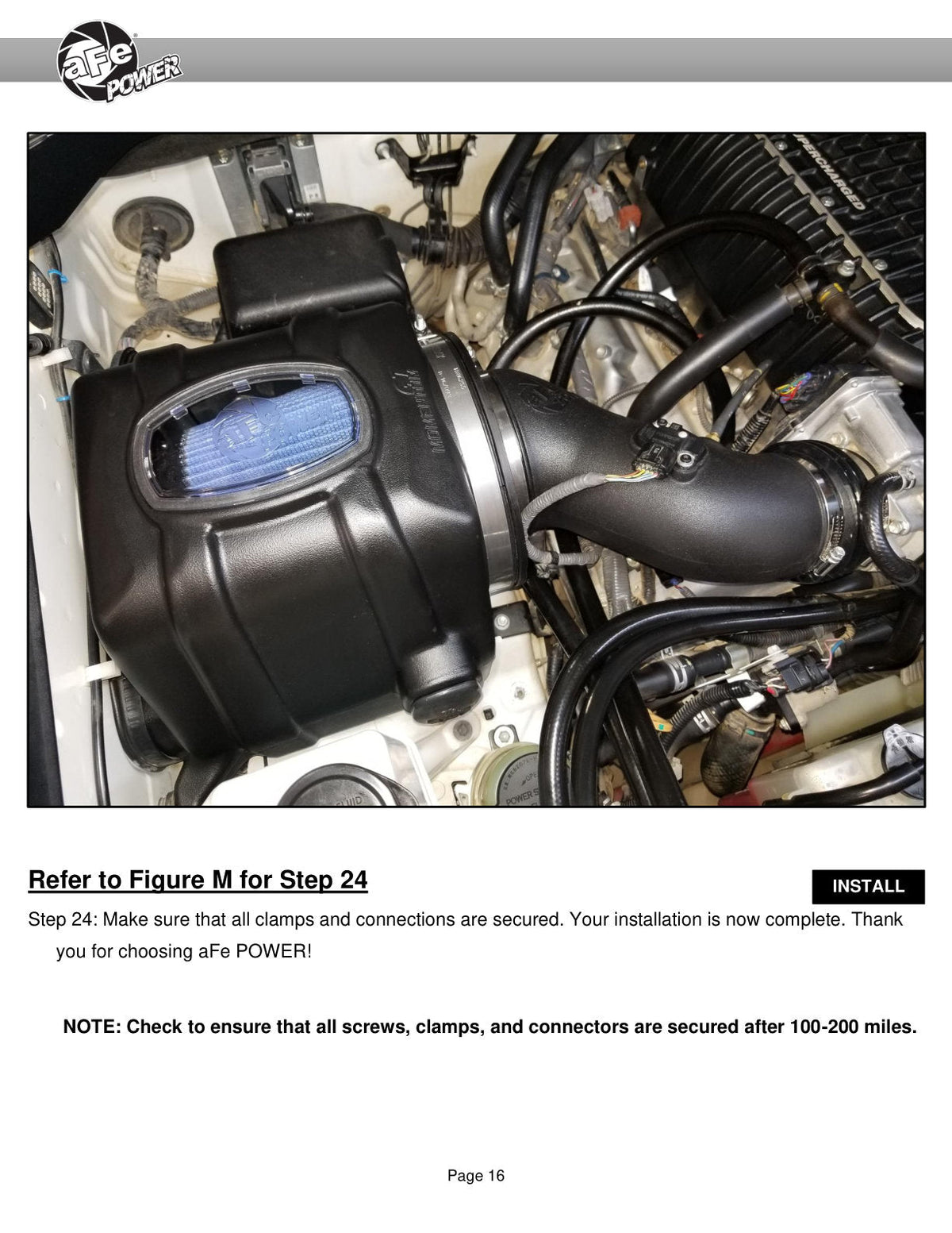 aFe 07-21 Toyota Tundra V8-5.7L w/ Magnuson Supercharger Momentum GT CAIS w/ Pro DRY S Filter