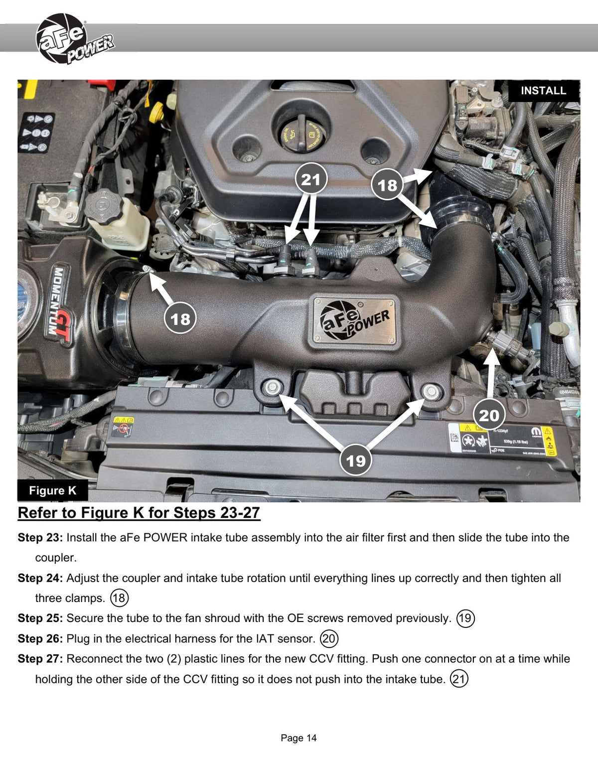 aFe Momentum Sealed Intake w/ Pro DRY S Jeep Wrangler 4xe (JL) 24-25 L4-2.0L (t) Hybrid