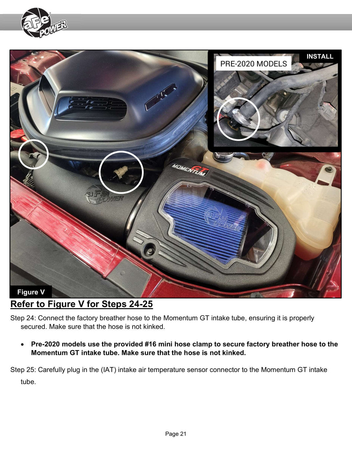 aFe 11-23 Dodge Challenger V8 5.7L Momentum GT Cold Air Intake System w/ Pro DRY S Filter