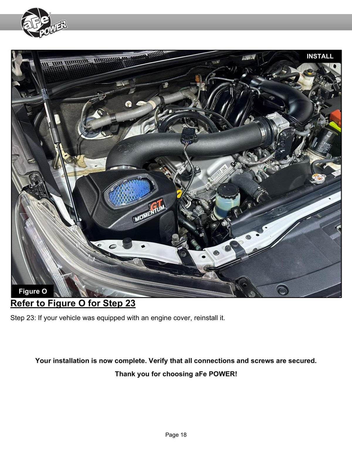 aFe Toyota Hilux 15-25 V6-4.0L Momentum GT Cold Air Intake System w/ Pro 5R Filter