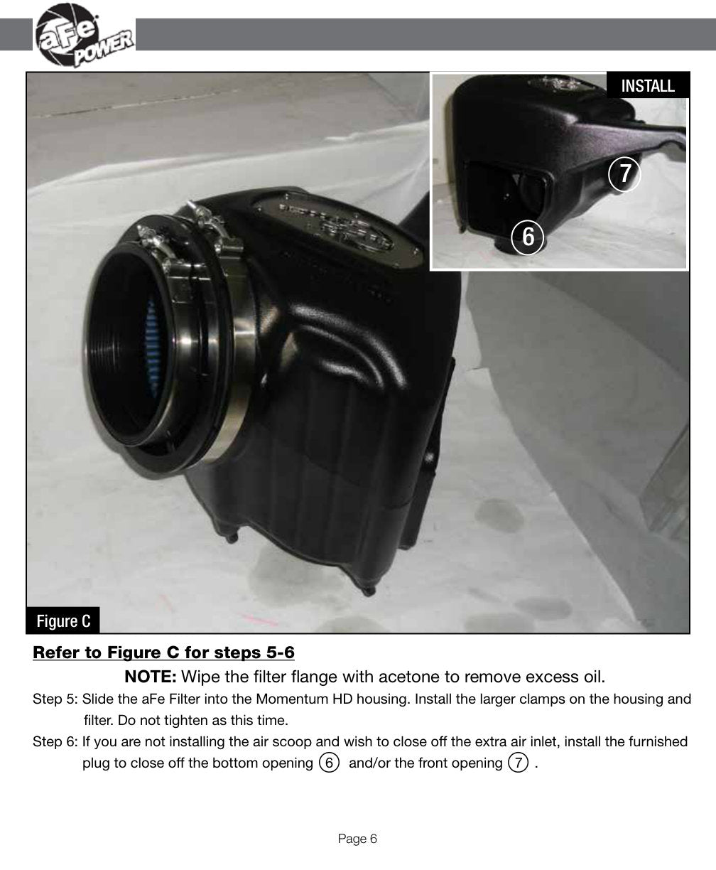 aFe Momentum HD PRO 10R Stage-2 Si Intake 07.5-09 Dodge Diesel Trucks L6-6.7L (td)