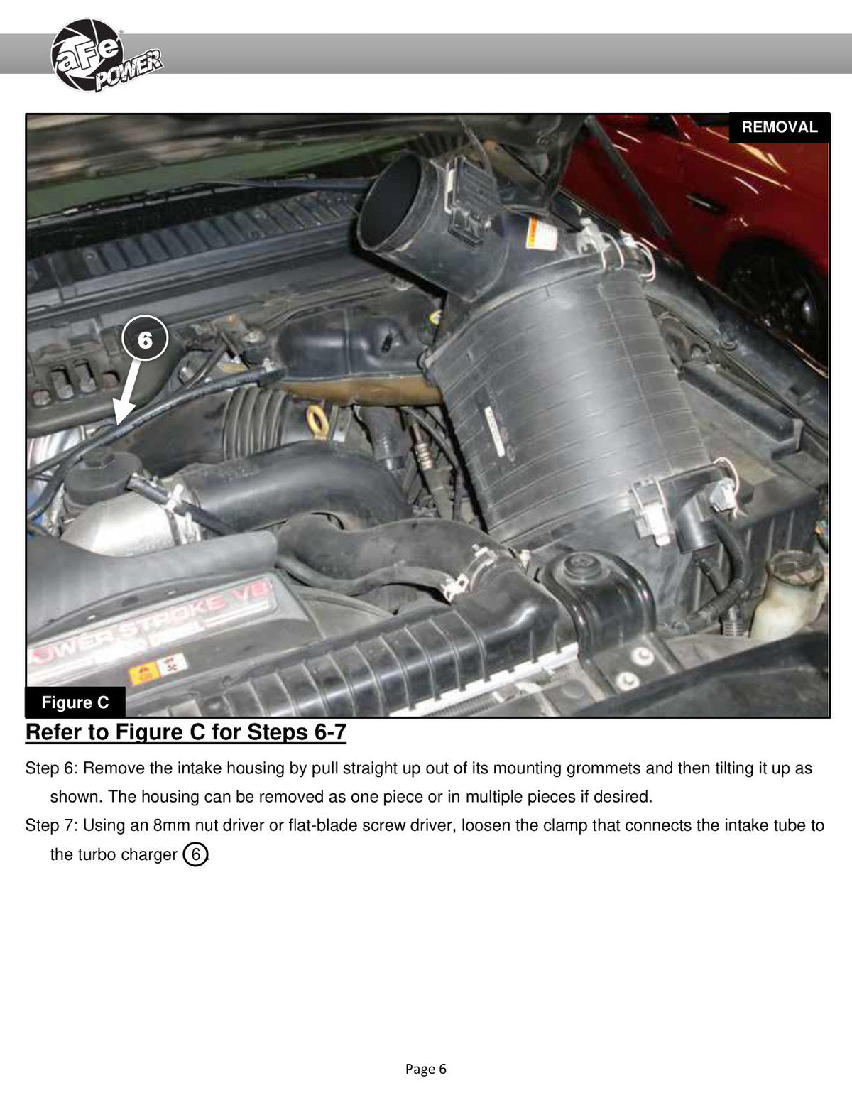 aFe Momentum HD PRO 10R Stage-2 Si Intake 03-07 Ford Diesel Trucks V8-6.0L (td)