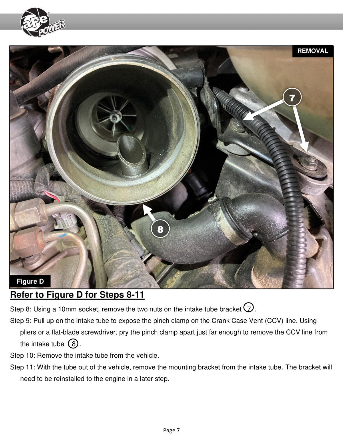 aFe Momentum HD PRO 10R Stage-2 Si Intake 03-07 Ford Diesel Trucks V8-6.0L (td)