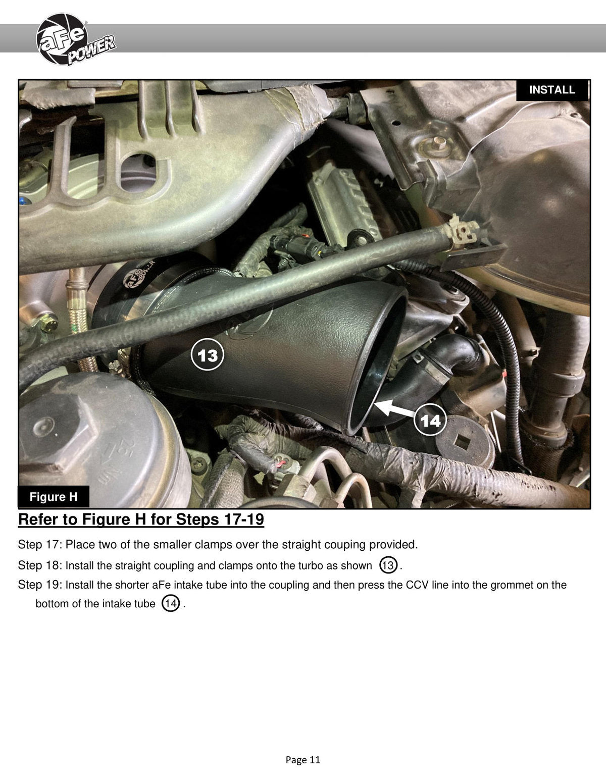 aFe Momentum HD PRO 10R Stage-2 Si Intake 03-07 Ford Diesel Trucks V8-6.0L (td)