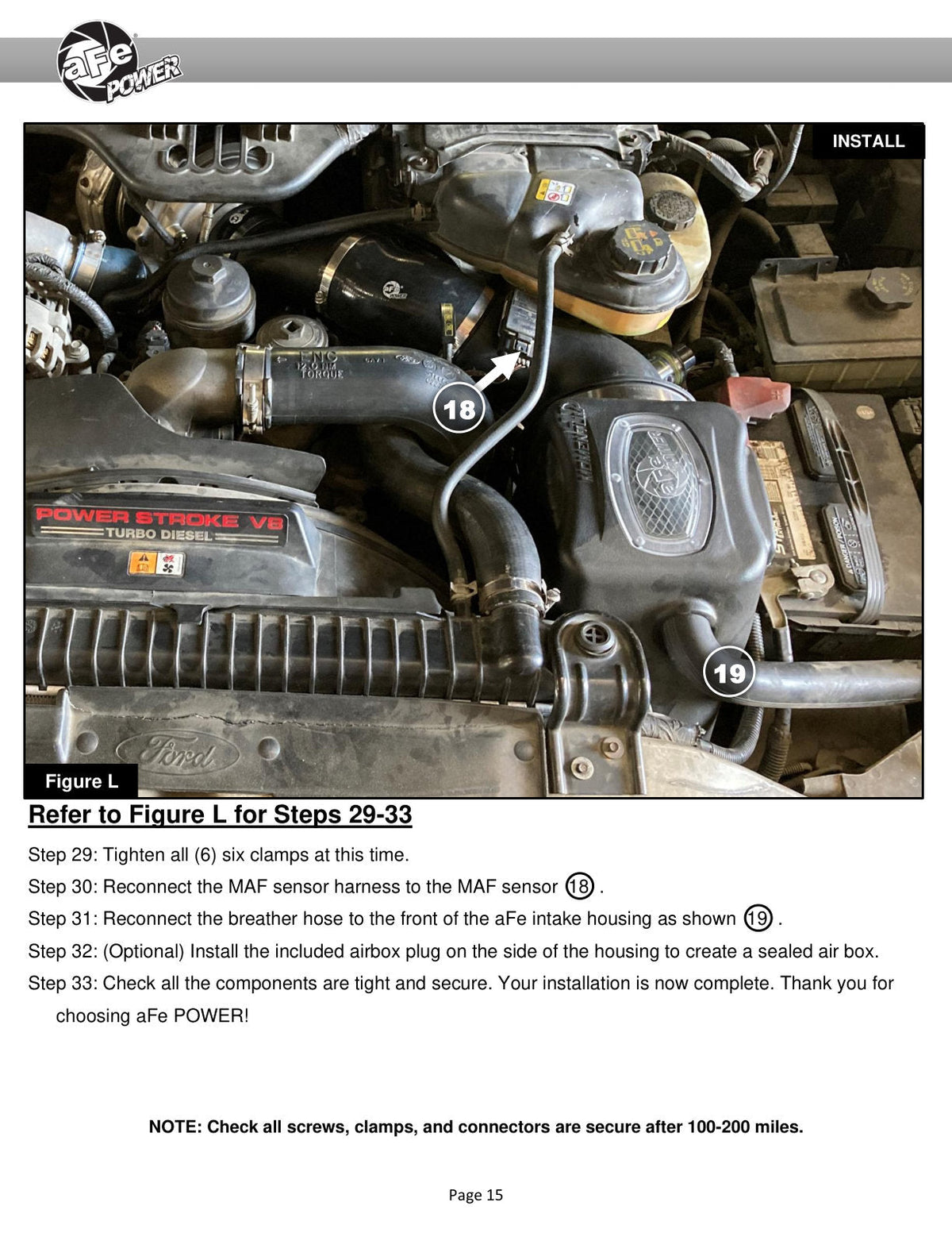 aFe Momentum HD PRO 10R Stage-2 Si Intake 03-07 Ford Diesel Trucks V8-6.0L (td)