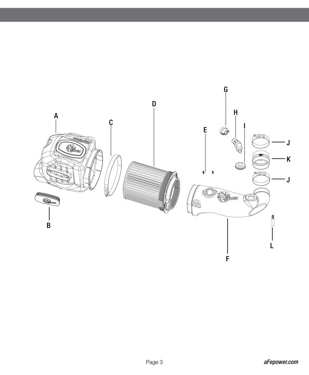 aFe Momentum HD PRO 10R Stage-2 Si Intake 08-10 Ford Diesel Trucks V8-6.4L (td)