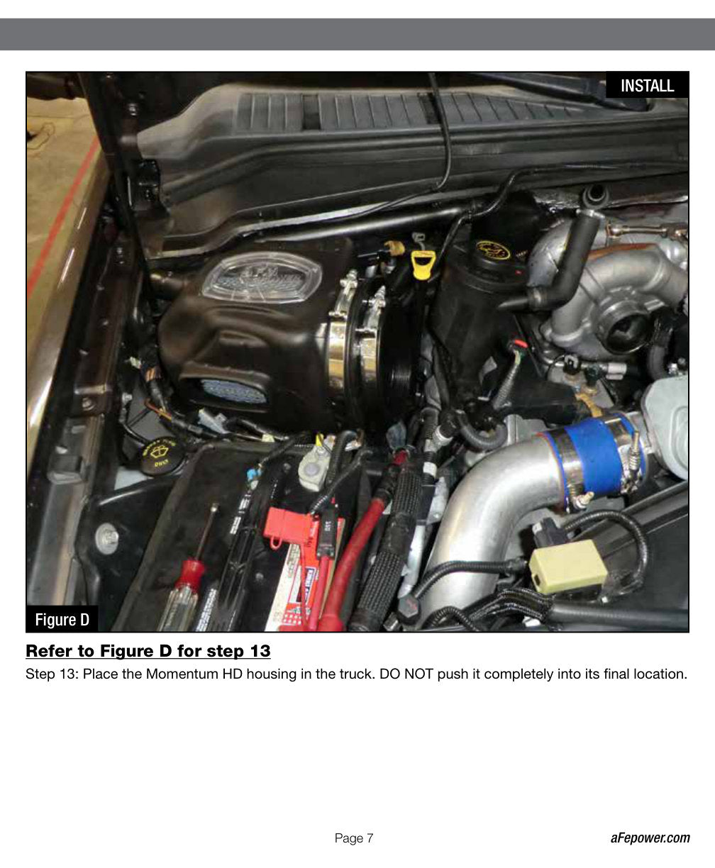 aFe Momentum HD PRO 10R Stage-2 Si Intake 08-10 Ford Diesel Trucks V8-6.4L (td)