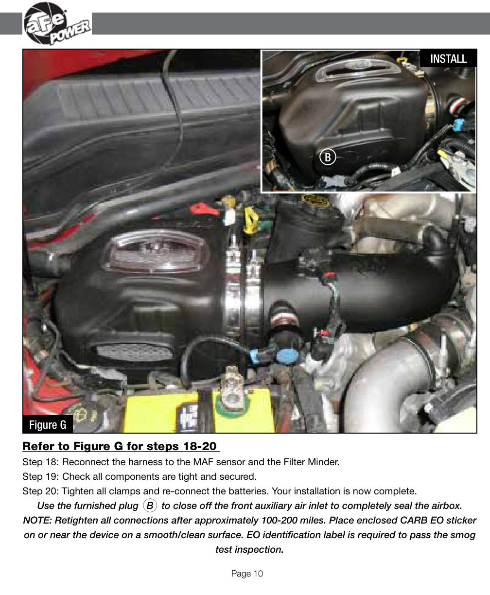 aFe Momentum HD PRO 10R Stage-2 Si Intake 08-10 Ford Diesel Trucks V8-6.4L (td)
